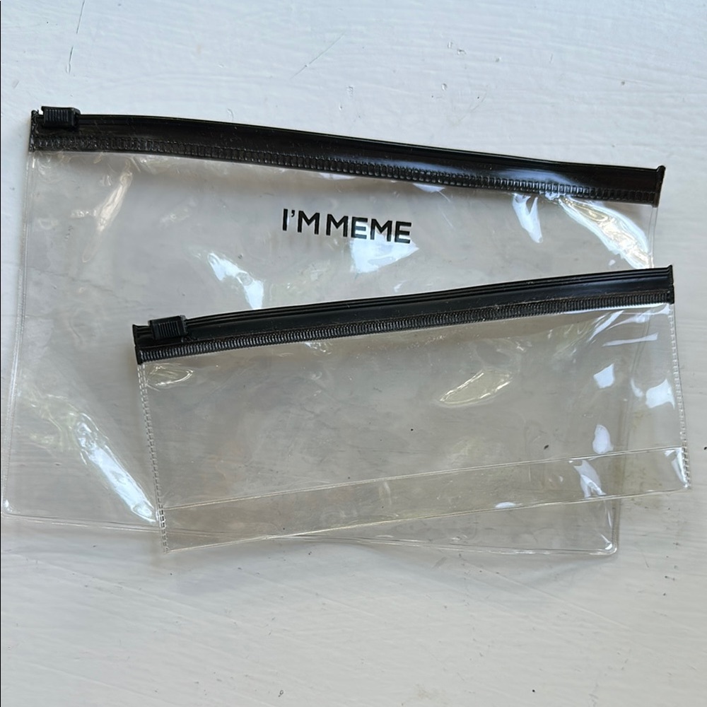 I'm Meme Clear Zipper Pouches